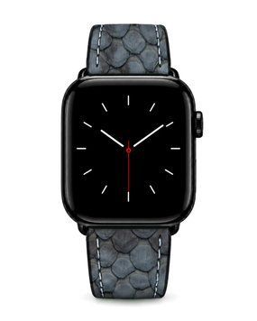 Ремінець для Apple Watch з натуральної шкіри пітона python2 grey