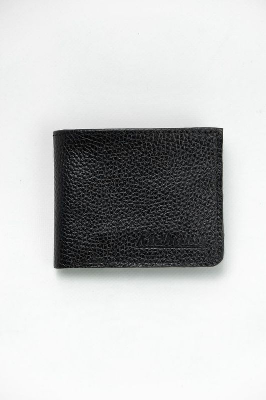 Кожаный бумажник кошелек бифолд Jet черный