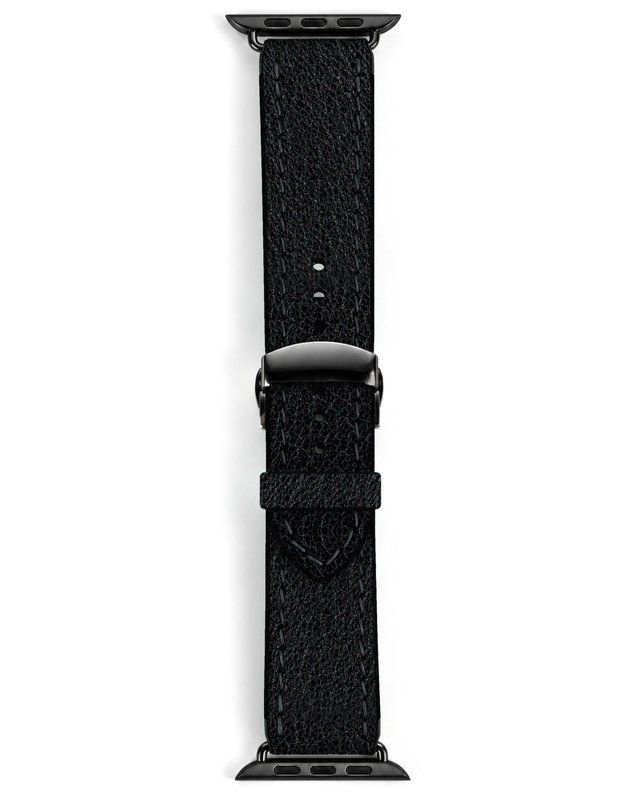 Ремінець для Apple Watch із гладкої шкіри Nappa black