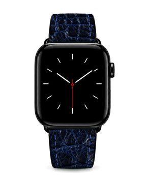 Ремінець для Apple Watch зі шкіри під крокодила Beliz2 royal blue