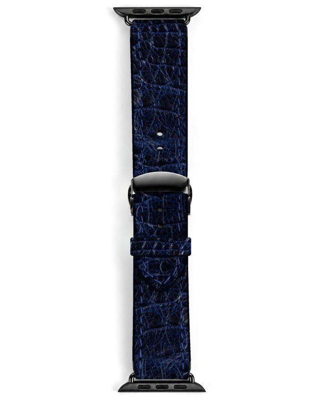 Ремешок для Apple Watch из кожи под крокодила Beliz2 royal blue