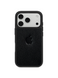 Чохол для iPhone із гладкої шкіри Nappa black
