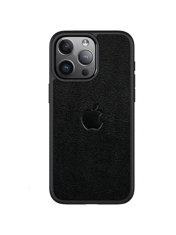 Чохол для iPhone із гладкої шкіри Nappa black