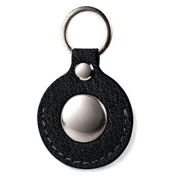 Кейс для AirTag из гладкой кожи Nappa black