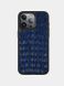 Чохол для iPhone зі шкіри під крокодила Beliz royal blue