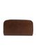 Шкіряний портмоне гаманець зиппер на блискавці Teo коричневий