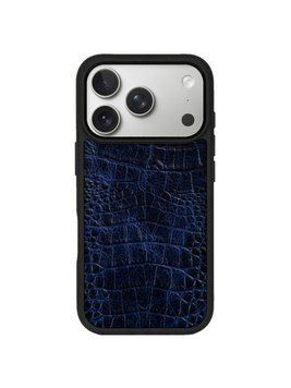 Чохол для iPhone зі шкіри під крокодила Beliz2 royal blue