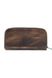 Кожаный портмоне кошелек зиппер на молнии Teo коричневый винтажный