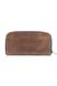 Кожаный портмоне кошелек зиппер на молнии Teo коричневый винтажный