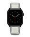 Ремінець для Apple Watch зі шкіри під крокодила Cayman white