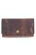 Шкіряний портмоне гаманець Space темно-коричневий супер-вінтажний