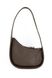 Кожаная женская сумка багет Rowsy темно-коричневая