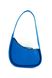 Кожаная женская сумка багет Rowsy синяя
