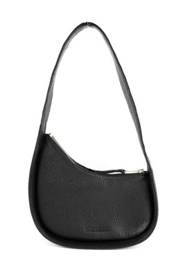 Кожаная женская сумка багет Rowsy черная