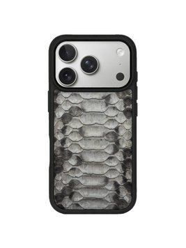 Чохол для iPhone з натуральної шкіри пітона python white