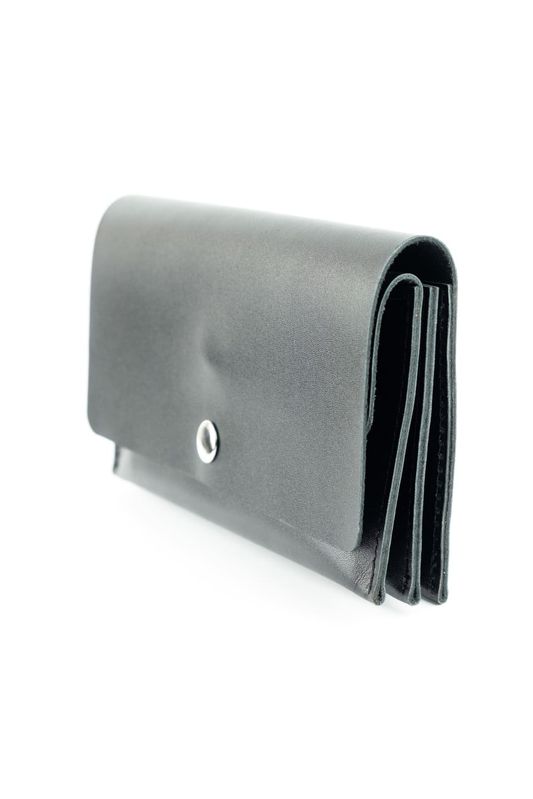 Кожаный портмоне кошелек Space черный