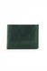 Кожаный бумажник кошелек бифолд Jet зеленый винтажный