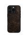 Чохол для iPhone 15 Pro зі шкіри під крокодила Beliz2 brown